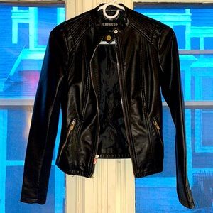 Express Faux Leather Jacket, hardly worn and in great condition.